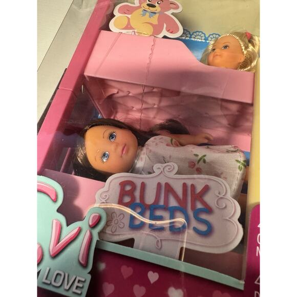 Evi Love Bunk Bed Doll Playset 2 Dolls Bed and Accessories Simba New in Box - Picture 2 of 8